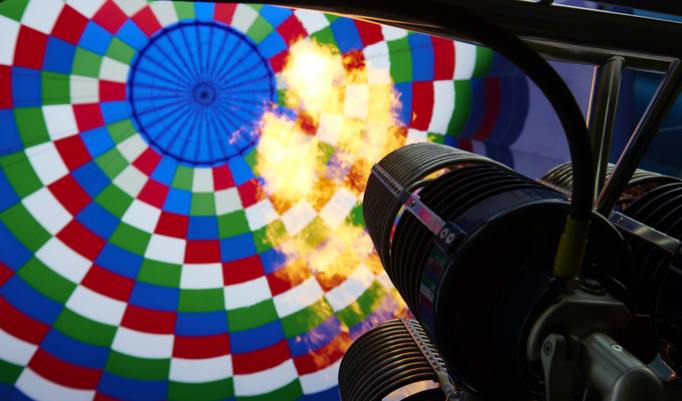 Heißluftballonfahrt in Byhleguhre-Byhlen