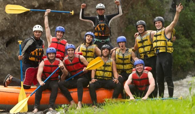 Rafting in der Gruppe