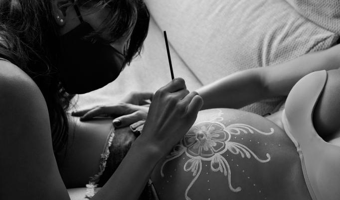 Babybauch Fotoshooting